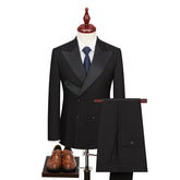Fashion Pink Suit Set For Men Formal Party Classic Blazer Pants New Year Gala Elegant Male Outfits Wedding Grooms Luxury Tuxedos black